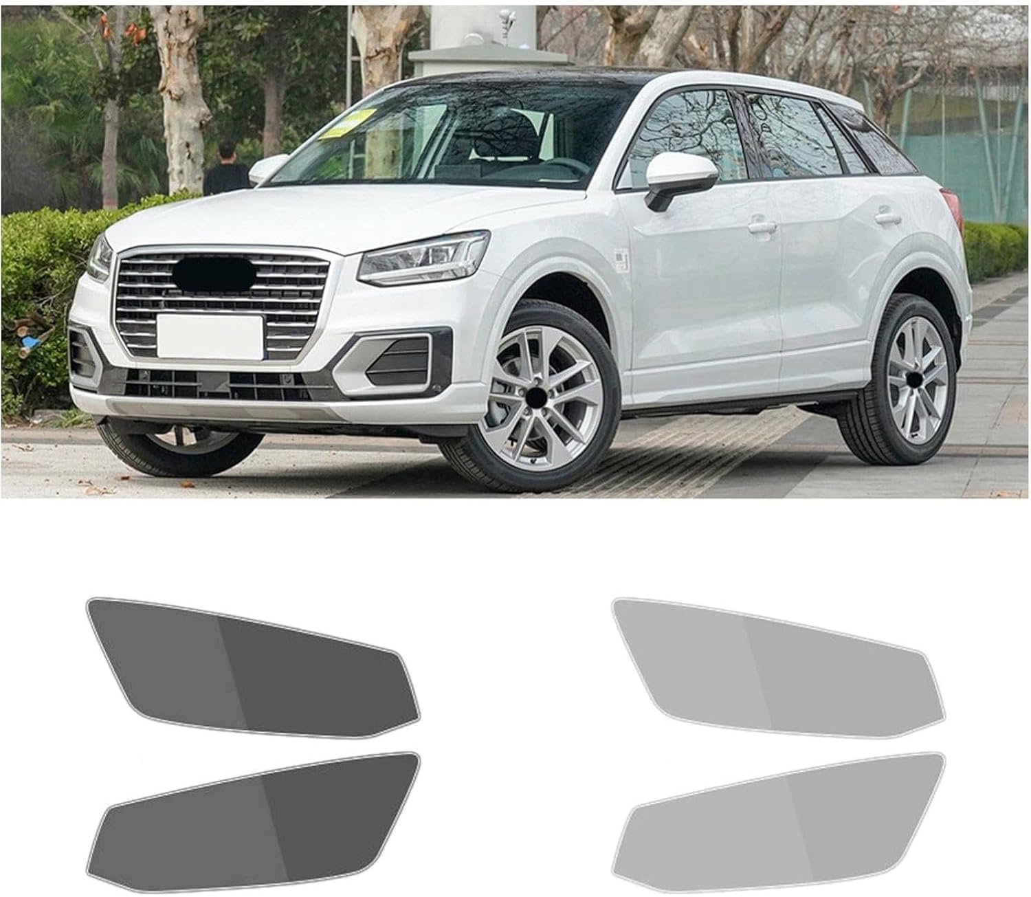 SamLng Car Front Light Film for Q2 2017-2021 Precut Headlight Protective Film Car Front Headlamp Protection Film car Lights Film Headlight Anti-Scratch Non-Yellowing Protective Film