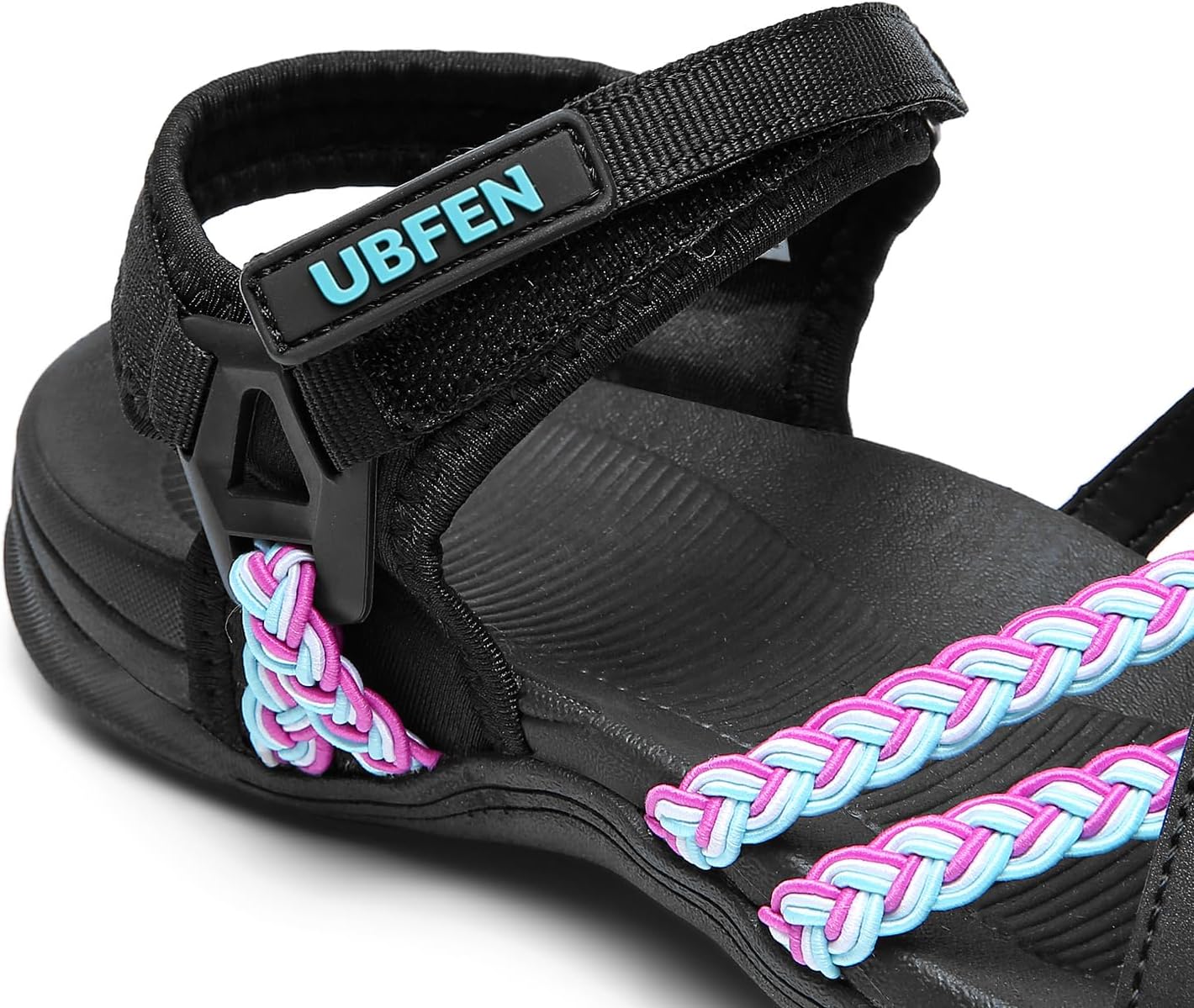 UBFEN Womens Hiking Comfort Sport Sandals Beach Vacation Camping Casual Sport Sandals with Adjustable Straps and Arch Support thumbnail