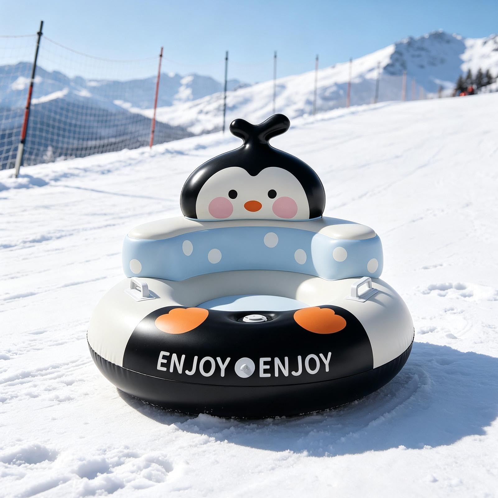 Bouées De Neige Luge Gonflable PVC À Dossier Design