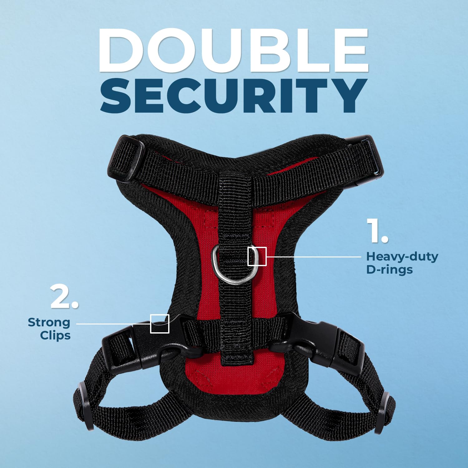 Voyager Step-in Lock Cat Harness and Reflective Cat Leash with Neoprene Handle by Best Pet Supplies, Supports Small - Image 2