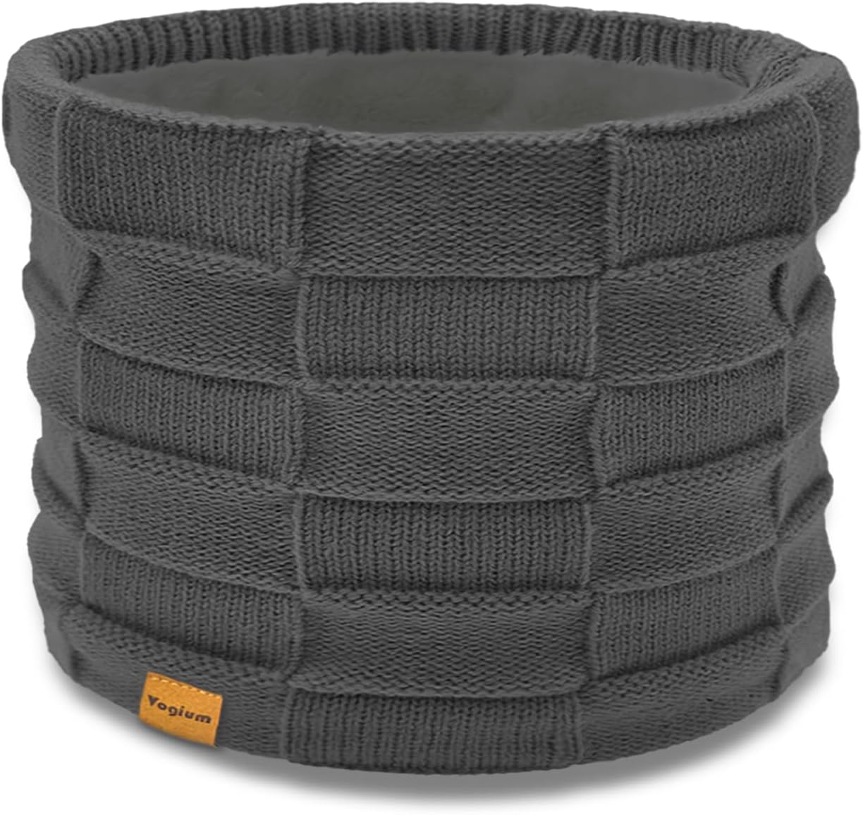 Kids Double-layer Knit Neck Warmer Gaiter | Thermal Fleece Face Cover for 6-14 Year Olds Boys Girls | Ski, Play