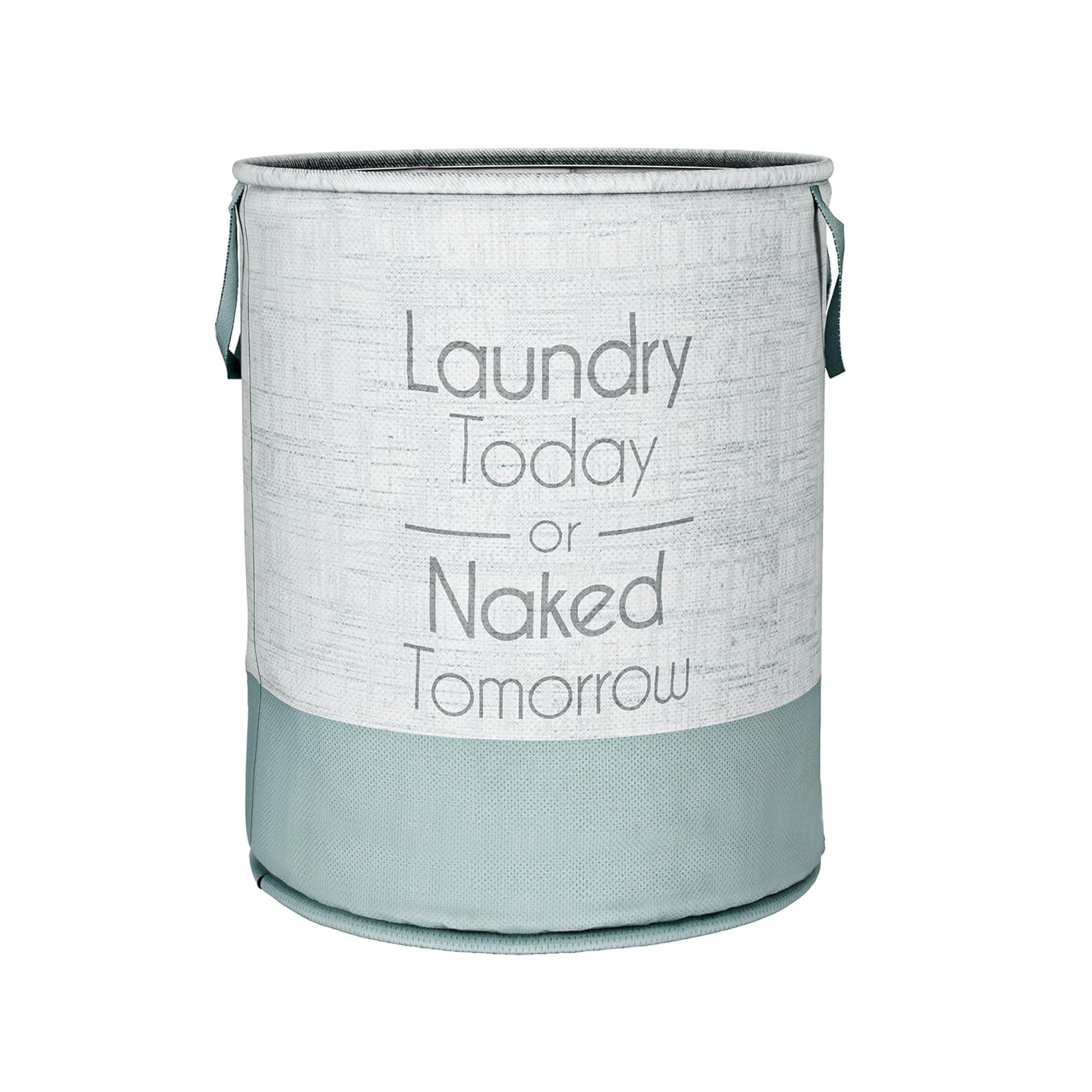 Heart Home Foldable Laundry Basket for Clothes | Non-Woven Round Laundry Basket | Washing Clothes Storage Basket | Toy Storage Organizer | 45 LTR | Jute-Print | Grey (B0D7VG9VWB) Amazon Price History, Amazon Price Tracker