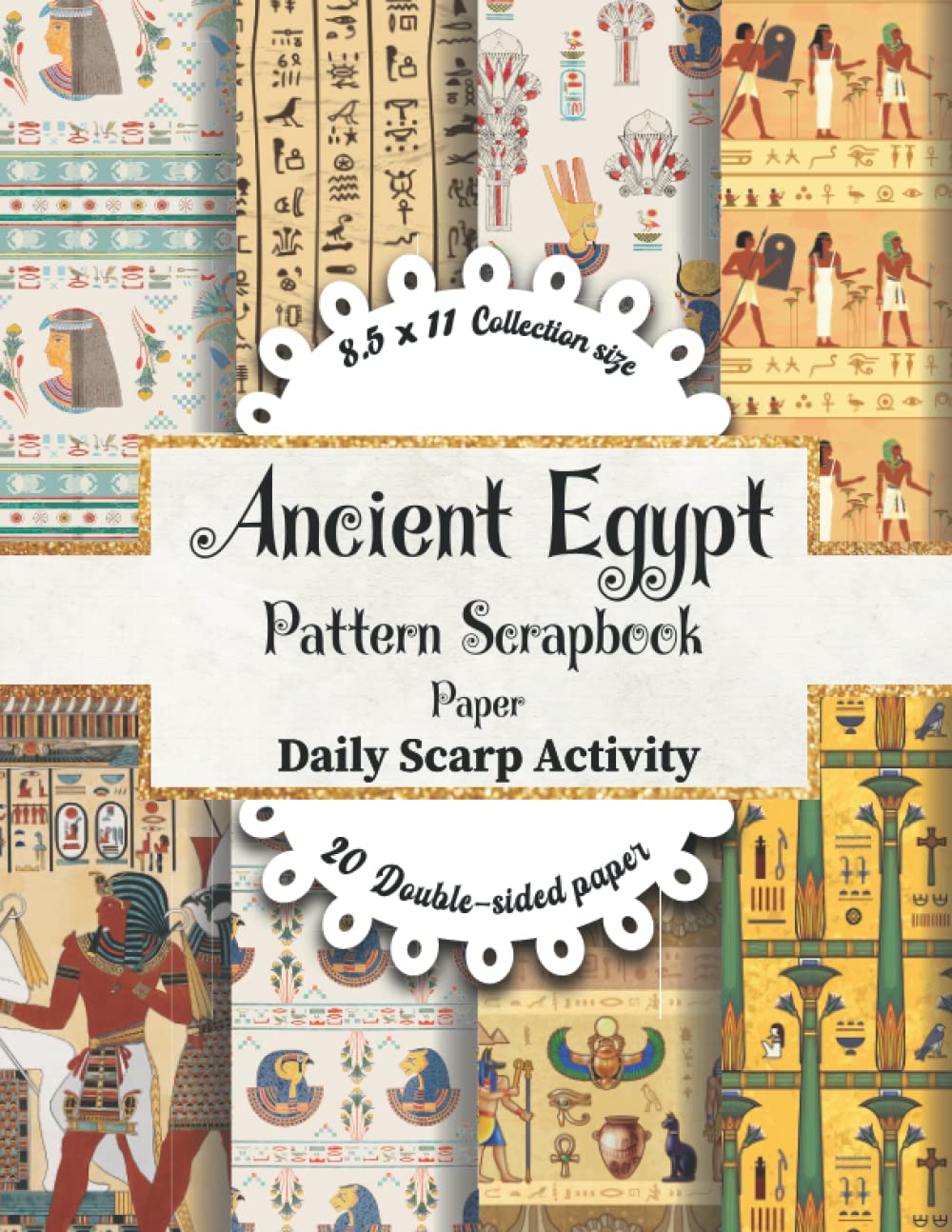 Ancient Egypt Pattern Scrapbook Paper Egyptian Pattern Scrapbooking