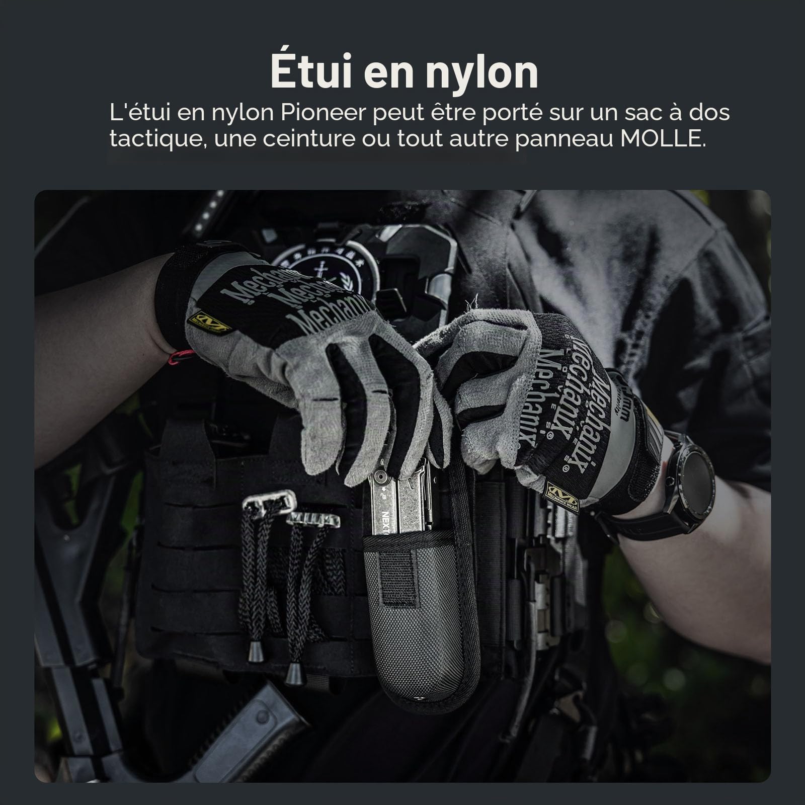 NEXTORCH Pioneer MT20 Outil multifonction avec fonctions 14 en 1, pince de poche 60 mm avec coupe-corde, ouvre-boîte, tournevis pour le camping en plein air, couteau multifonction EDC, équipement de