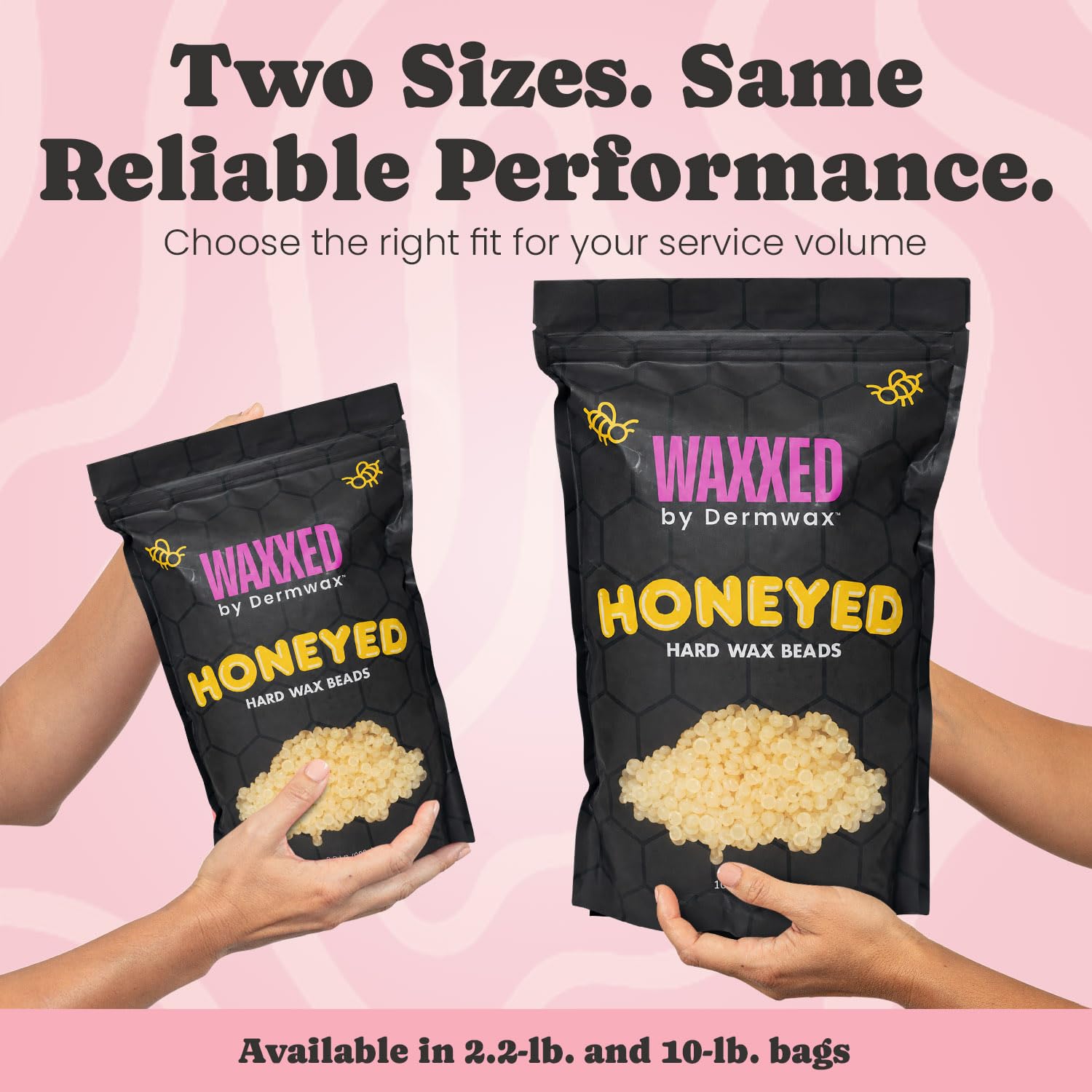 WAXXED Honig Hartwachsperlen 1.0 kg - Fast Melt Low Temp Wax zur Haarentfernung - Goldene Gelwachsperlen mit glatter Anwendung & sauberer Entfernung - Sanft für empfindliche Haut - Professioneller