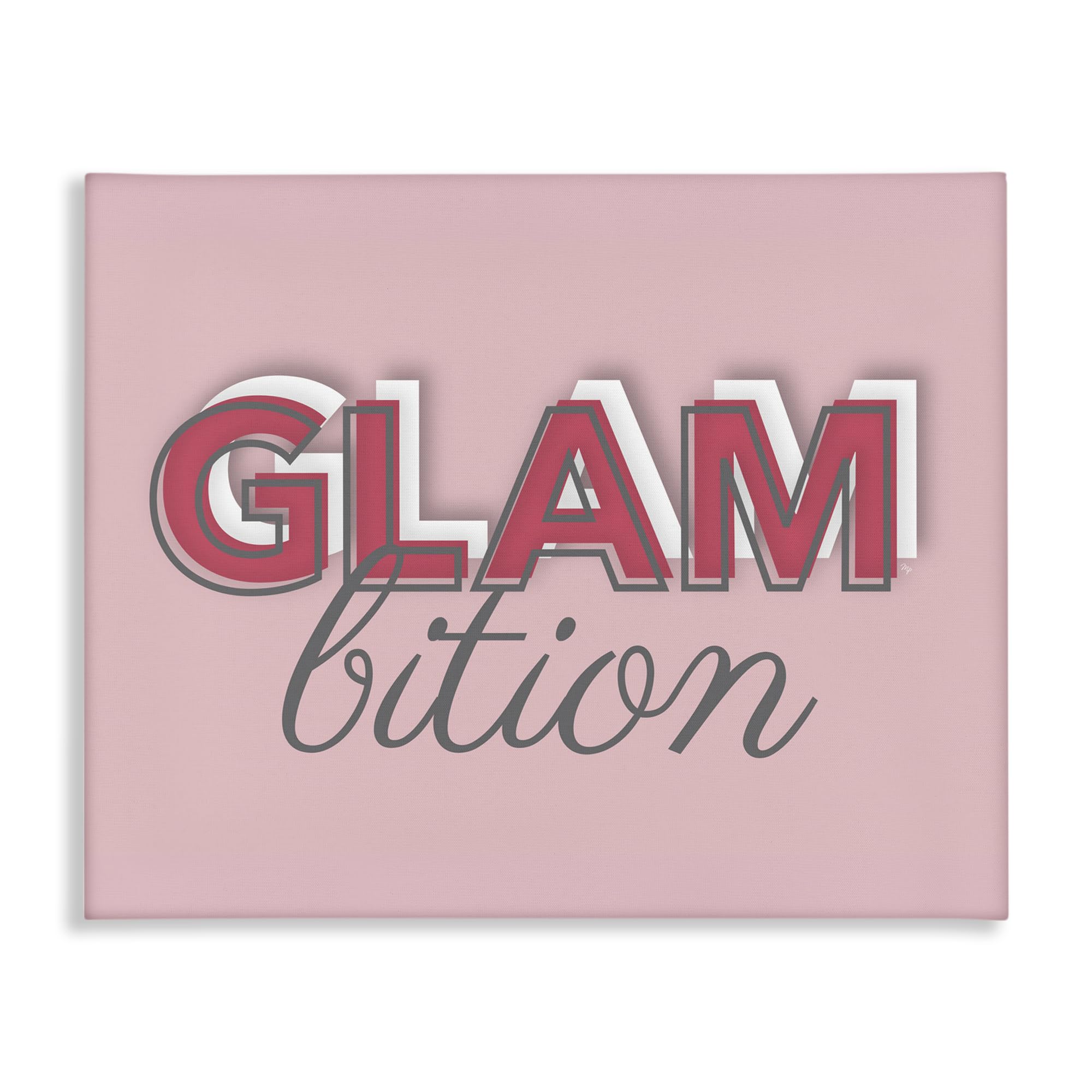 'Chic Glambition Typography Trendy Fashion Text'| Canvas Art