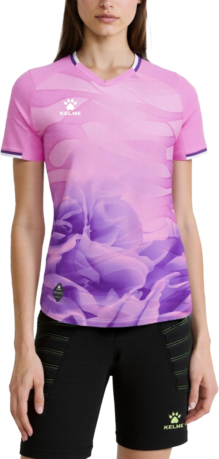 KELME Soccer Jersey for Adult Breathable Quick-Dry Football T-Shirt Sport Training Uniform