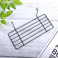 Vista 9 de POPETPOP 1 estante de pared de hierro para pájaros de mascotas, perca colgante resistente con ganchos, fácil de instalar para loros y animales