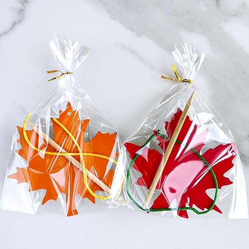 Miniatura 5 de Winlyn Juego de 48 juegos de colores mágicos para rascar hojas de otoño