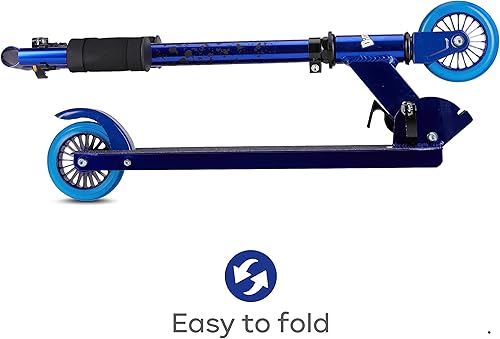 Miniatura 6 de Voyager Kids - Scooter cromado de 2 ruedas para niños, scooter de aluminio ligero y plegable con altura ajustable y manillar de espuma suave,