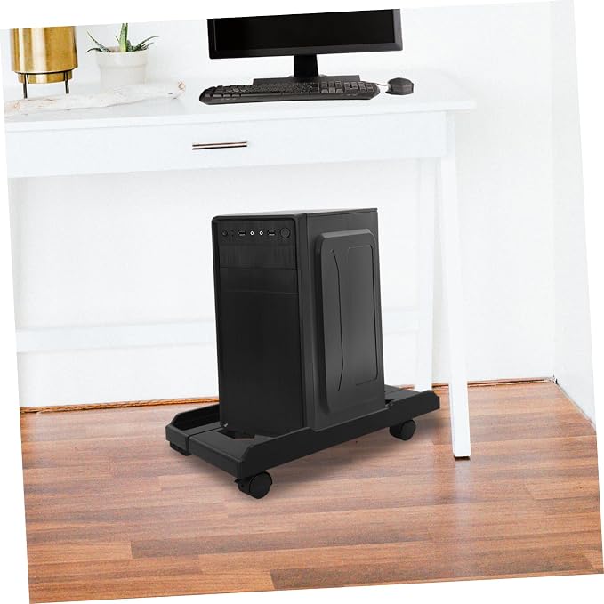 Soporte para CPU de escritorio con ruedas Angoily miniatura 5