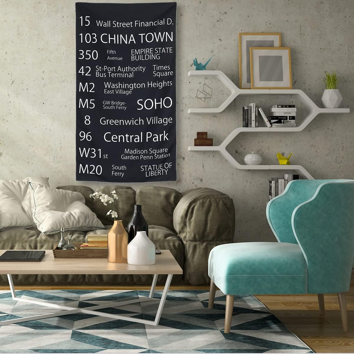 日本正規品 バスロールサイン タペストリー ブラック インテリア アンティーク レトロ ヴィンテージ モダン 雑貨 おしゃれ アート 布 目隠し デザイン２ Wisp Mx