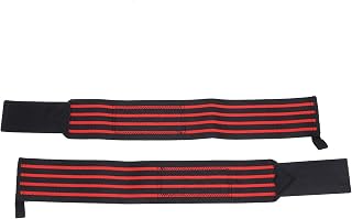 RiToEasysports Wrist Wraps for Weight Lifting, 1 Pair Adjustable Wrist | High Strength Nylon, Elastic Thumb Loop, Ultra-wide Closure, Heavy Duty Stitching for Weight Lifting Deadlifts Squatting