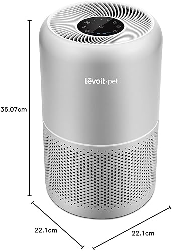 Vista 40 de LEVOIT Core300-P - Purificador de aire para alergias en el hogar, pelo de mascotas en dormitorio, cubre hasta 1073 pies cuadrados por 56 W, motor