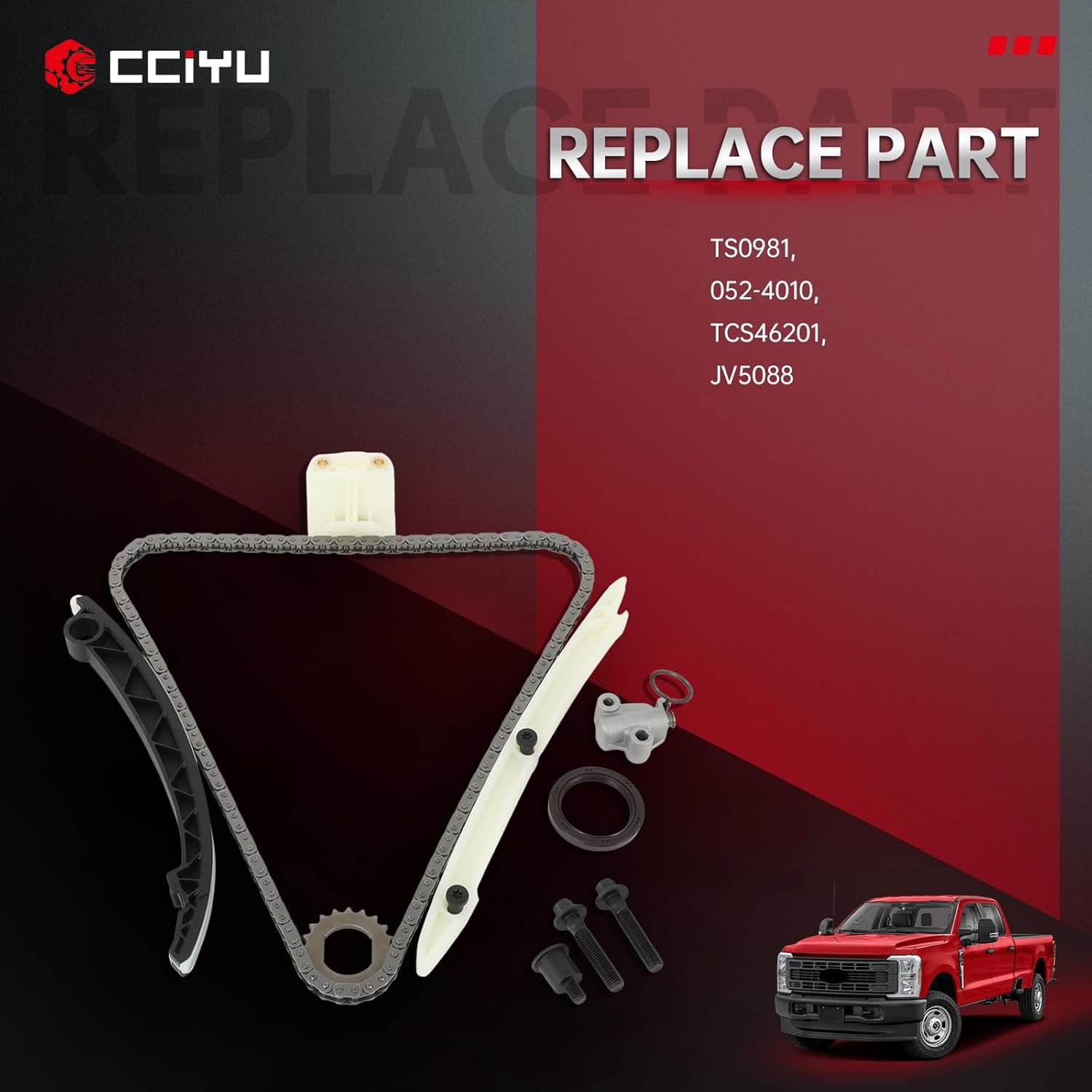 cciyu 22HP47N,ETCK2102,TK343 Engine Timing Chain Kit Sets for Chevrolet Sonic Trax Cruze Limited Cruze Volt for Cadillac ELR for Buick Encore 1.4L