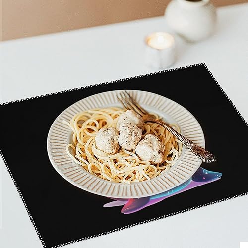 Miniatura 6 de Funny Xmas Sea Lion Animals Placemats Set of 6 Resistant Table Mats Washable Place Mats for Dinner Party Table Decoration
