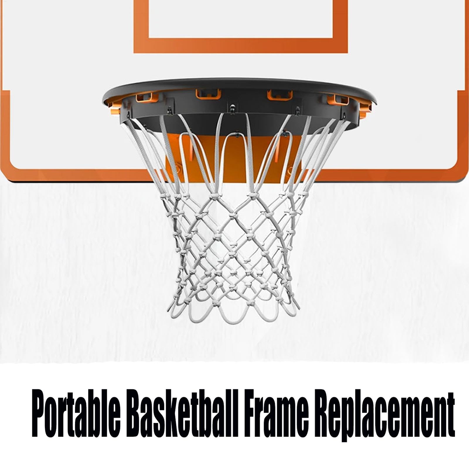 Rete da basket per esterni, resistente alle intemperie, attrezzatura da basket universale | Rete di ricambio per canestro da basket, rete per campi sportivi, rete durevole per giochi all'aperto,