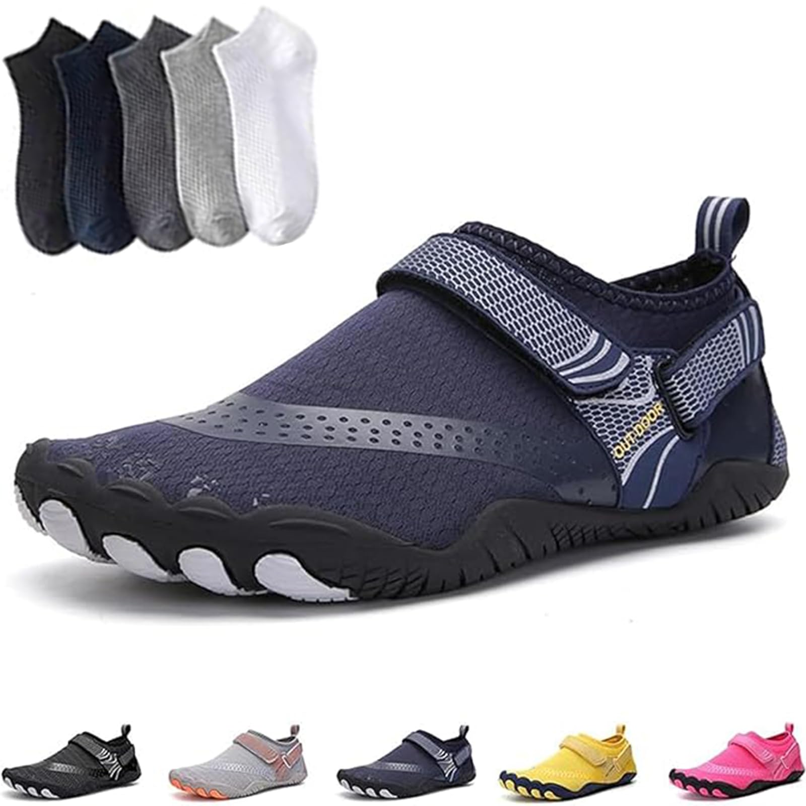 Hiking Womens Men, Pro Barefoot Shoes with Wide Toe Box, Healthy and Non-Slip Breathable Barefoot Shoes — view 8