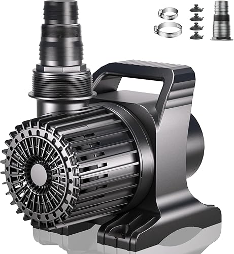 WaterRebirth Bomba sumergible para estanque de agua PS- de alto flujo (14000 GPH, listado UL) - Bomba de fuente de acuario de agua, acuario,