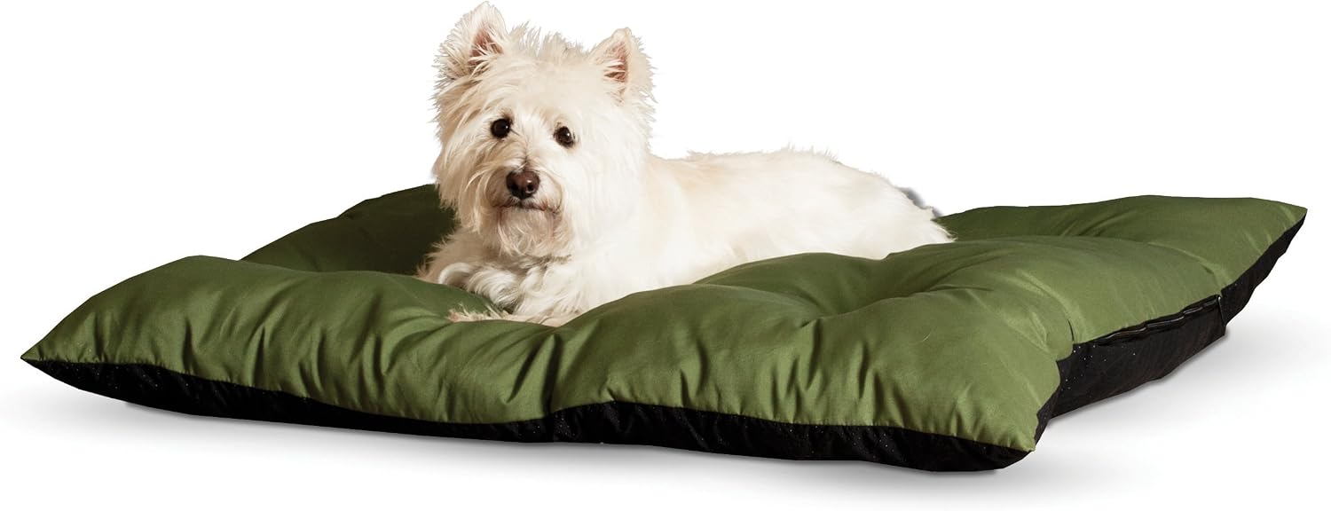 K&H Pet Products Thermo-Cushion Heated Pet Bed Medium Sage 26" x 29" 6W
