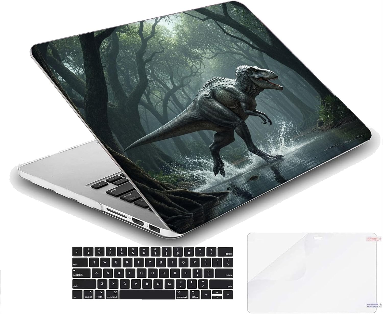 Compatible with MacBook Pro 16-inch, Hard Shell Case with Keyboard Cover and Screen Protector (A2485, M1 / A2780 M2 / A2991 M3 / A3403 A3186 M4, 2021-2025 Release) - Dinosaurs MC22678