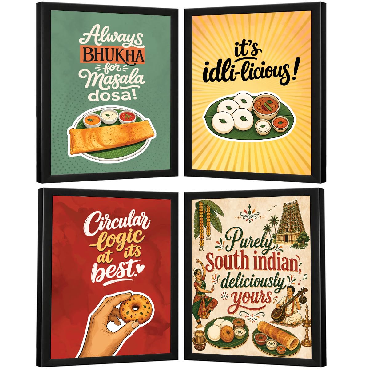 Restaurant Wall Art - South Indian Food Quotes -1 Restaurant Wall Art - South Indian Food Quotes -1