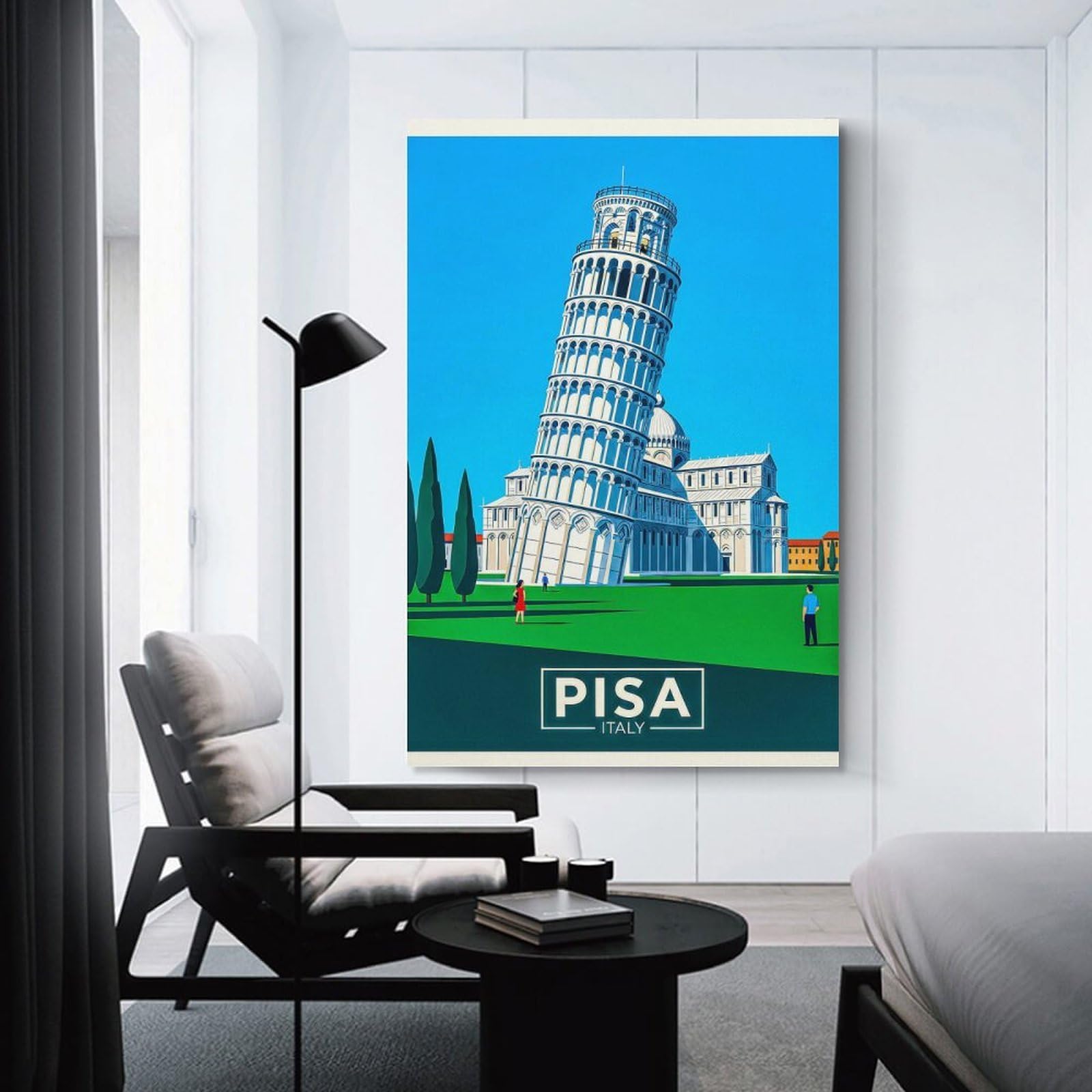 Leaning Tower of Pisa Travel (2) Home Decor Wall Art, 20x30inch(50x75cm), for Wall Displays, Bedrooms Or Room Updates, Ideal for Building A Coordinated Art Wall