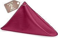 Vista 311 de Ultimate Textile -1 docena - Reversible Shantung Satin - Majestic - Servilletas de tela Majestic de 17 x 17 pulgadas color azul pizarra