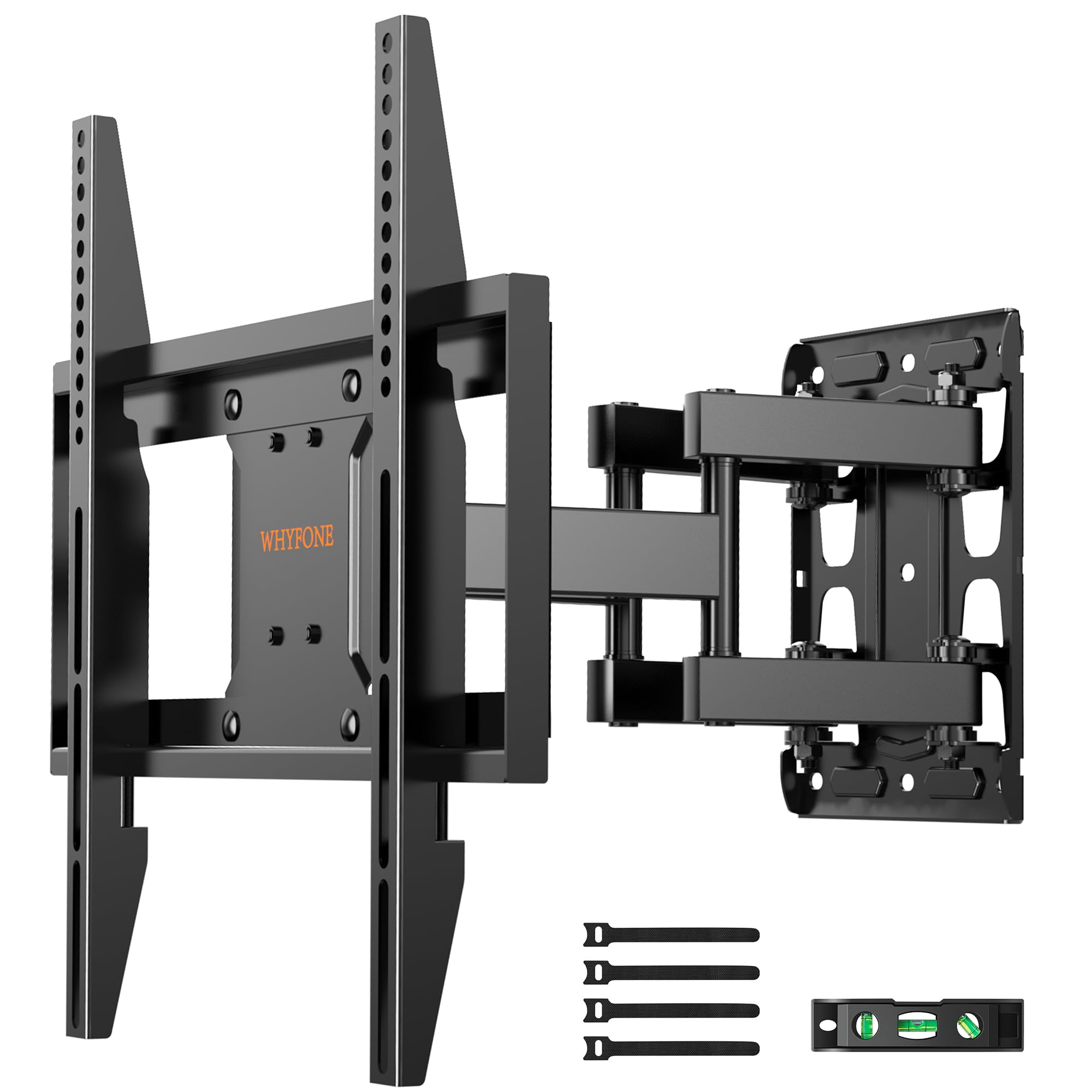 Soporte TV de Pared Pantallas de 26-65 Pulgadas, Soporte Pared TV Articulado Inclinable y Giratorio con Doble Brazo de Movimiento Completo de hasta 45kg, MAX. VESA 400x400mm