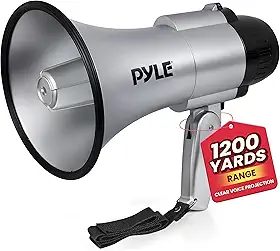 Megafone Profissional Alcance 700 Metros Super leve 30W Pyle