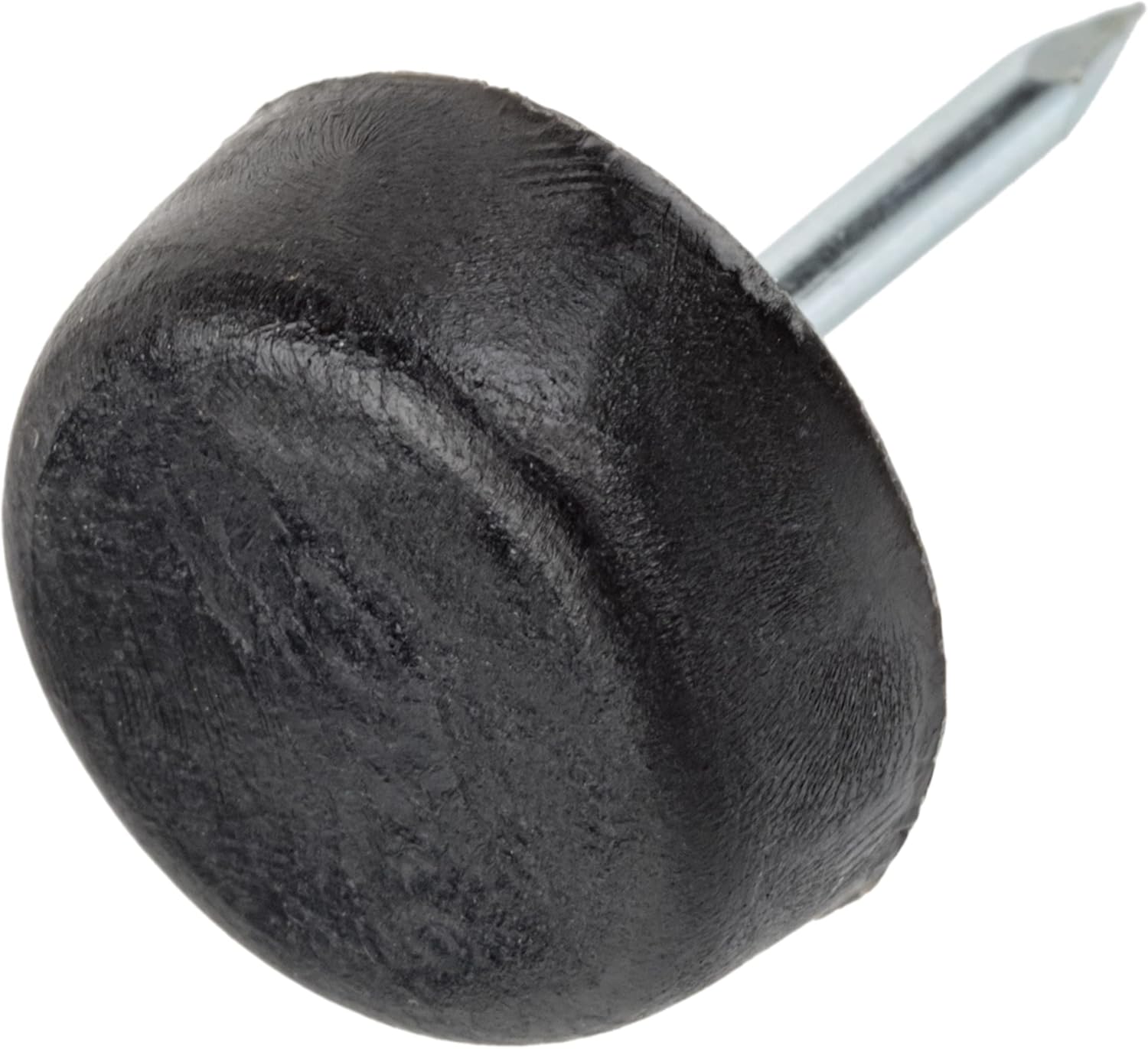 Black Non-Marking Nylon Furniture Slider Glides - 5/8" Diameter - Pack of 100 - Chair and Table Leg Floor Protectors - Scratch-Preventing Floor Pads for Furniture Legs - FG4-NLBL