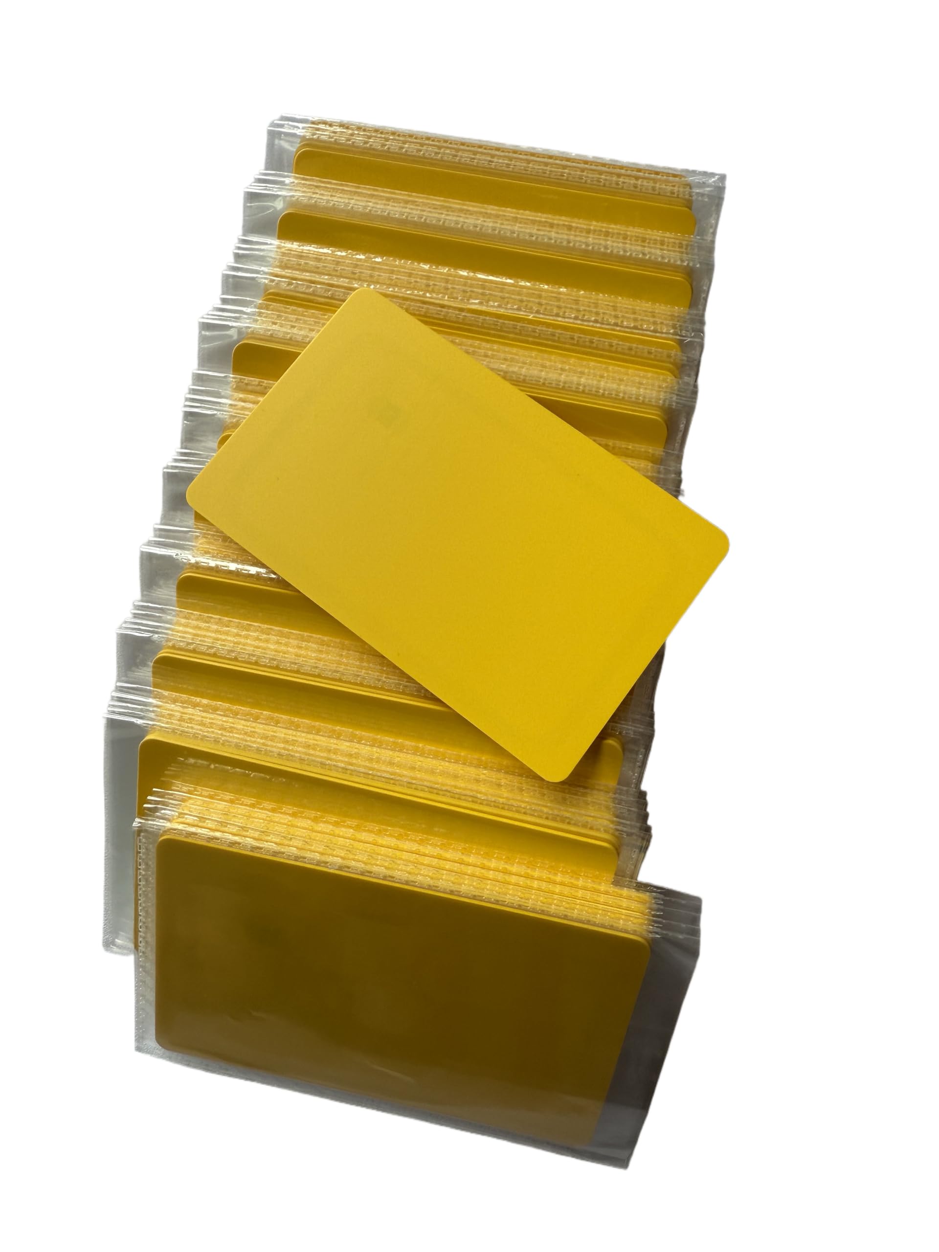 YARONGTECH® RFID Cartes 13,56MHz 1024 Octets Plastique Contrôle Accès Hôtel Jaune Lot‑100