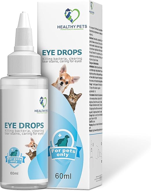 HEALTHY PETS HIGHEST QUALITY INGREDIENTS Dog Cat eye drops infection