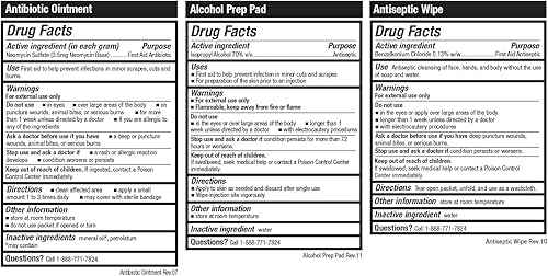 Miniatura 10 de Be Smart Get Prepared Kit de primeros auxilios de 85 piezas en estuche de plástico duradero compacto 069 libras