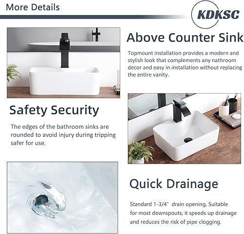 Vista 16 de Small Bathroom Vessel Sink 12"x12" Round Bathroom Sink White Ceramic Bathroom Sinks Modern Above Counter Art Basin