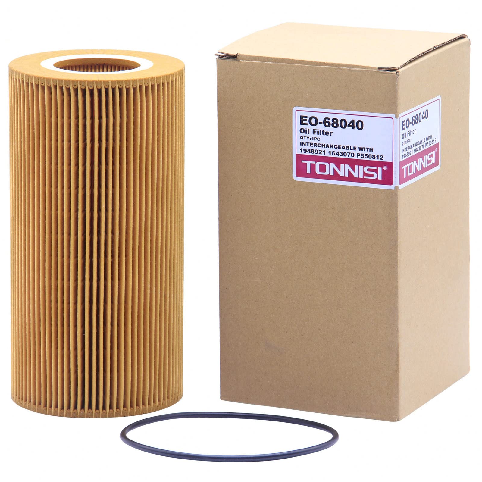 Amazon.com: TONNISI EO-68040 Oil Filter Replaces 1948921PE 57370  