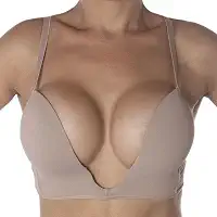 Sutiã push up efeito silicone decote profundo mágico Nayane Rodrigues