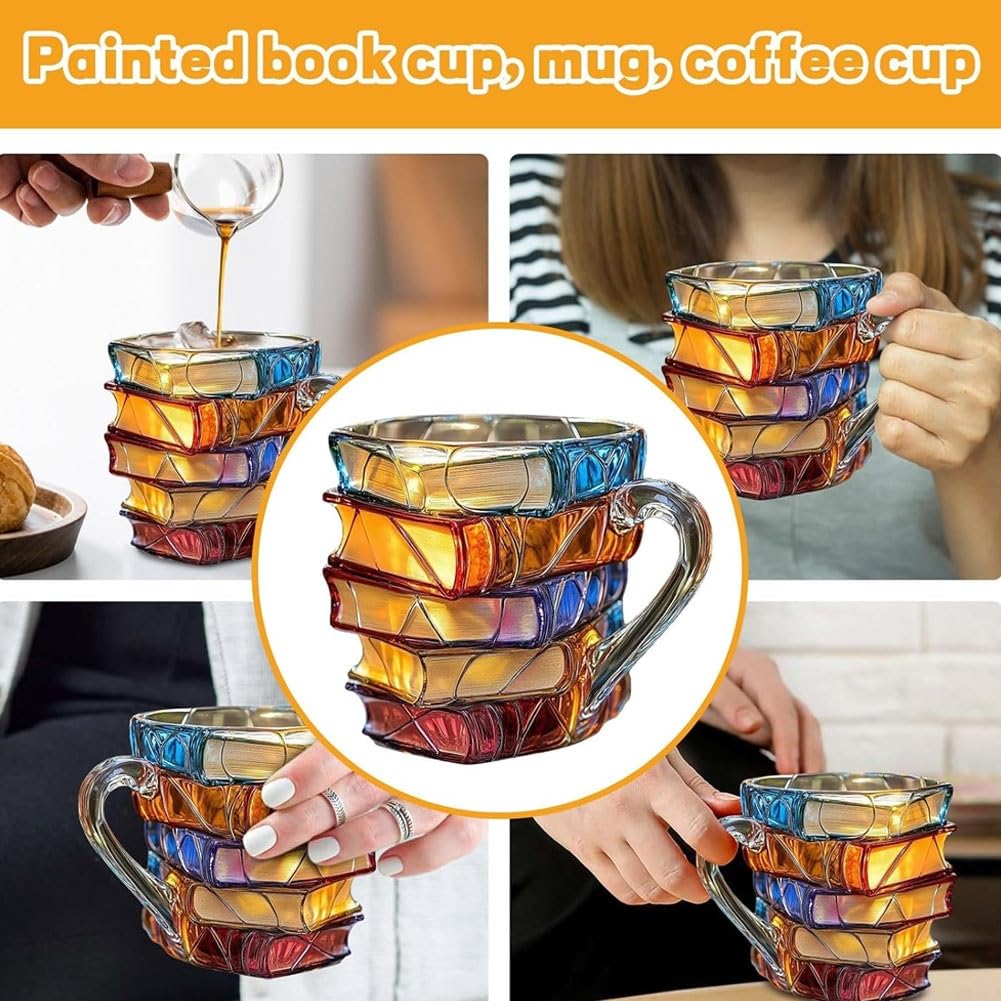 6 Tasses à Café Mouchetées Avec Anse Originale