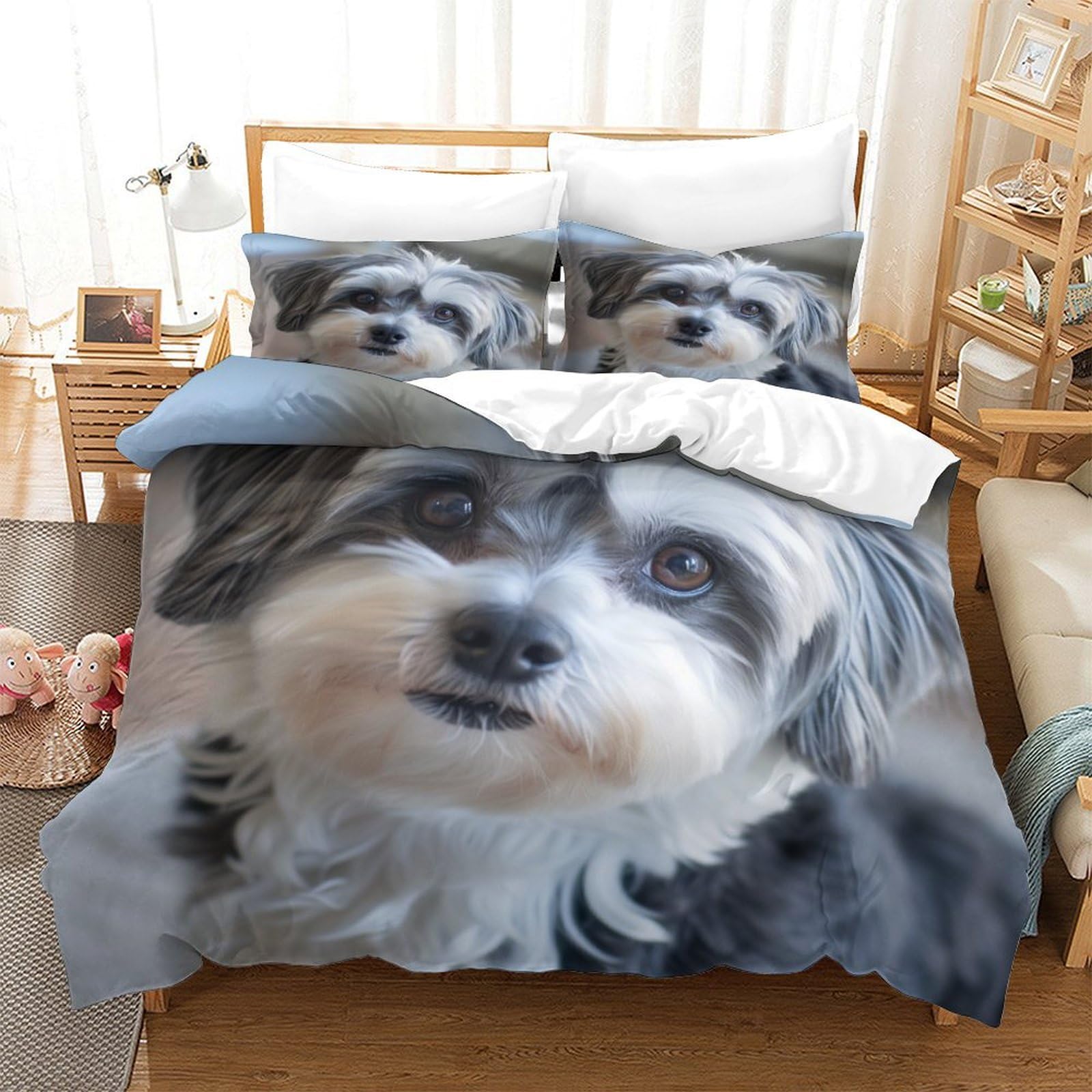 Parure de lit Shih Tzu 3 pièces, le cadeau idéal pour les passionnés d'animaux
