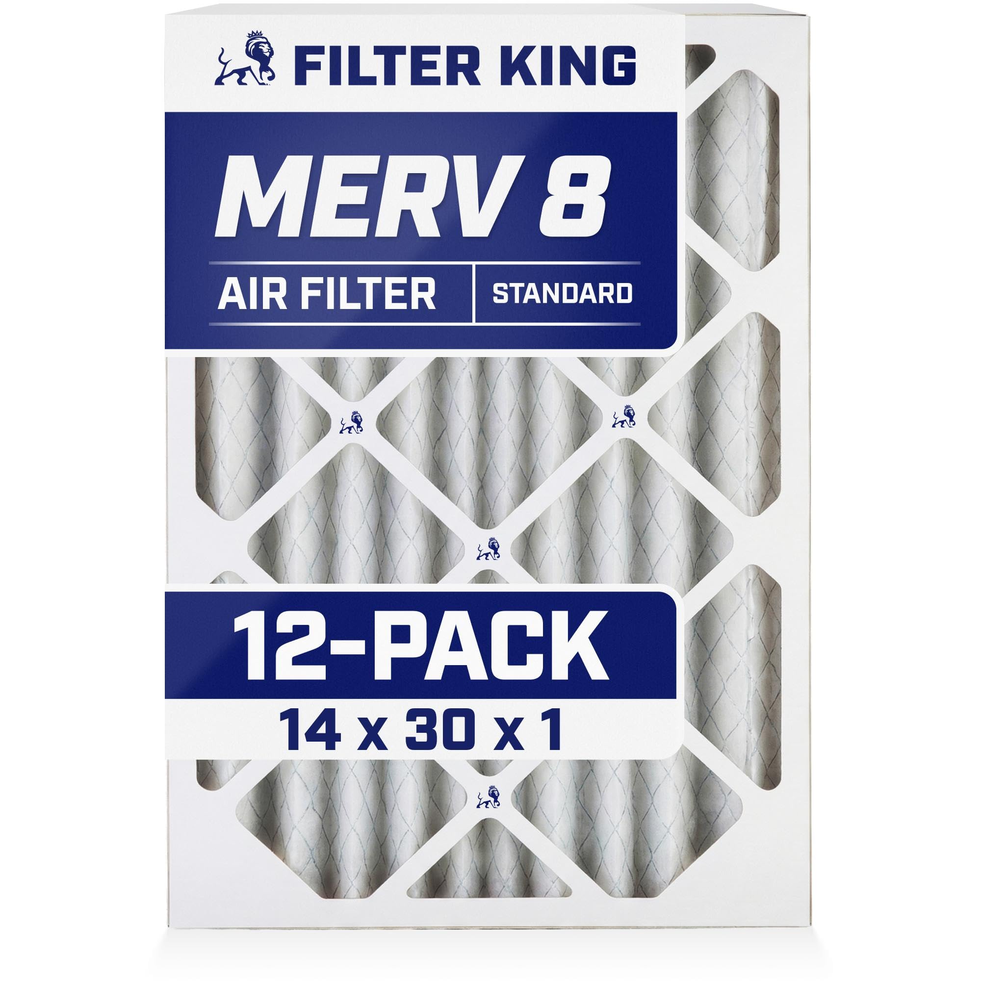 Filter King 14x30x1 MERV 8 12-Pack