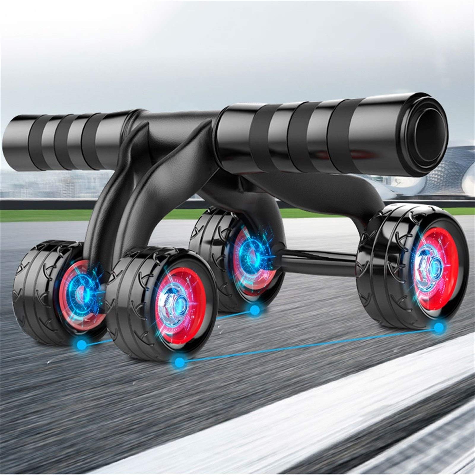 Attrezzature per il fitness addominale/Casa Palestra Muscolo addominale Wheel/Ruota muscolare addominale Con Ginocchiere/Per Addominale Muscolo Addominale