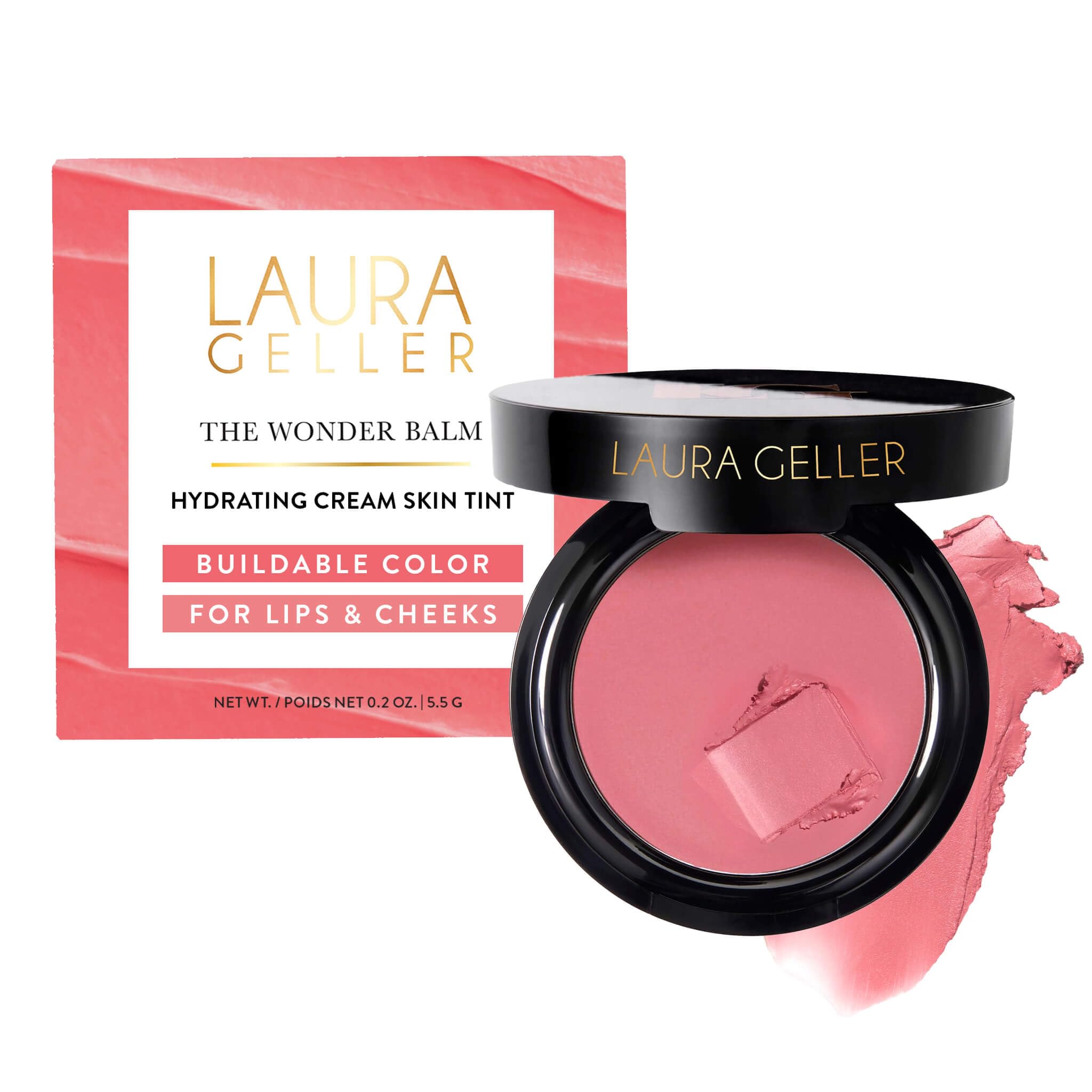 LAURA GELLER The Wonder Balm Cream Blush –Multi-Use, Bright-n-Beachy 05 Bright-n-Beachy