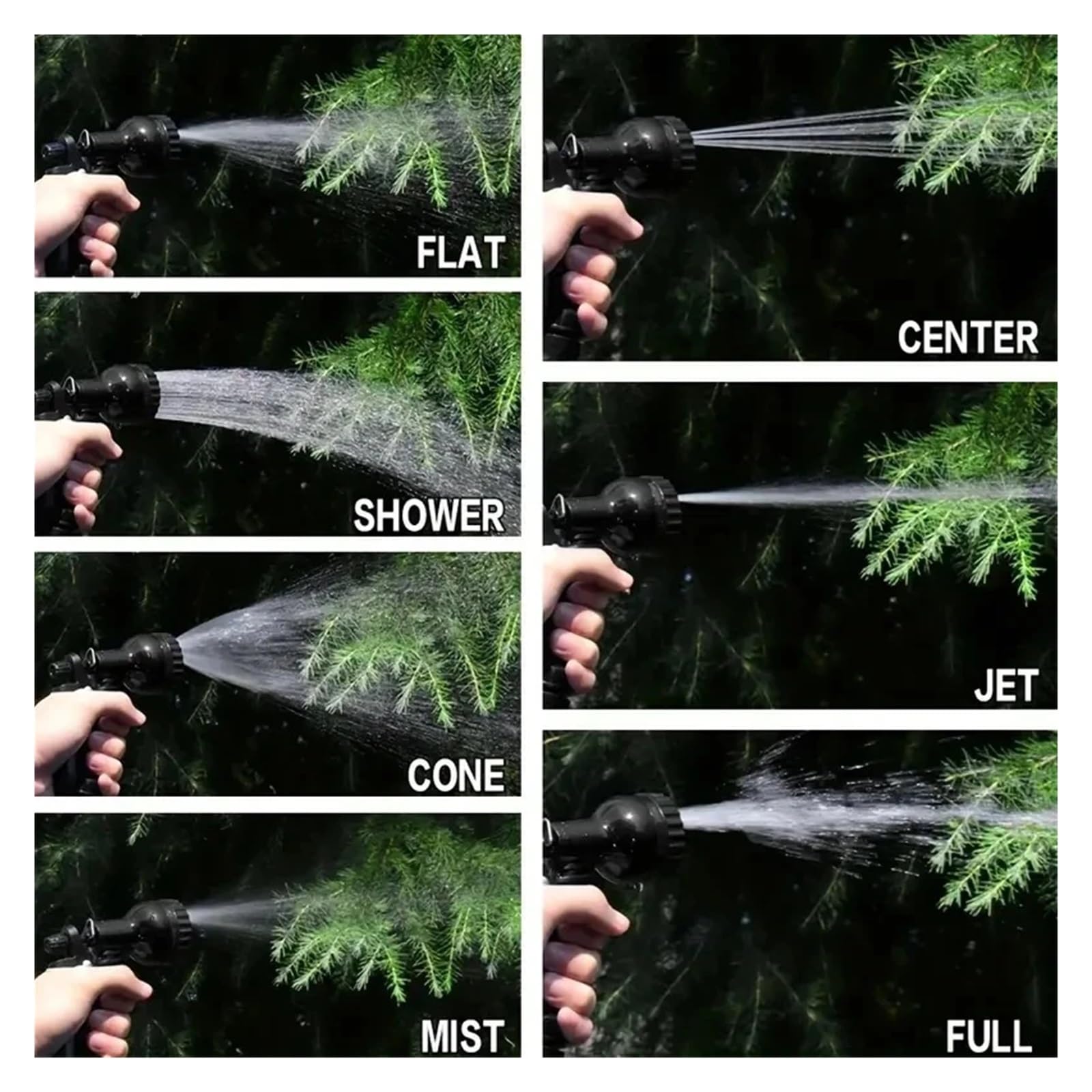 Manguera de jardín, manguera extensible retráctil Manguera mágica for riego de césped y jardines, herramientas de riego, pistola de agua de limpieza a alta presión, conector universal tres en uno(Blue