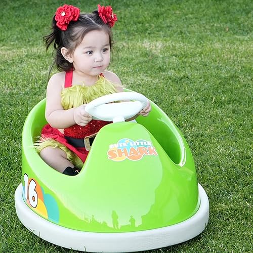 Miniatura 5 de Coche de parachoques de control remoto de doble motor de 6 V para niños pequeños de 2 a 6 años, auto de bebé certificado ASTM con cinturón de