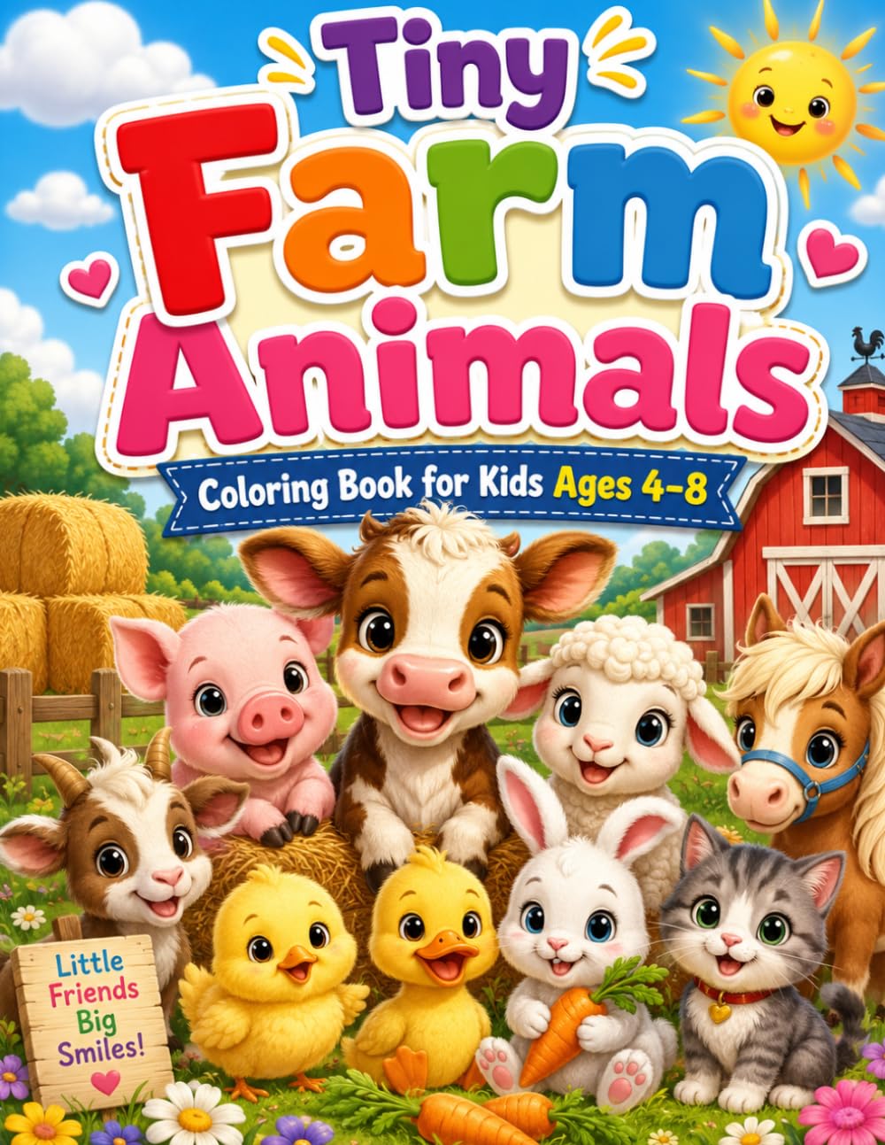 Tiny Farm Animals (Tiny Coloring World)