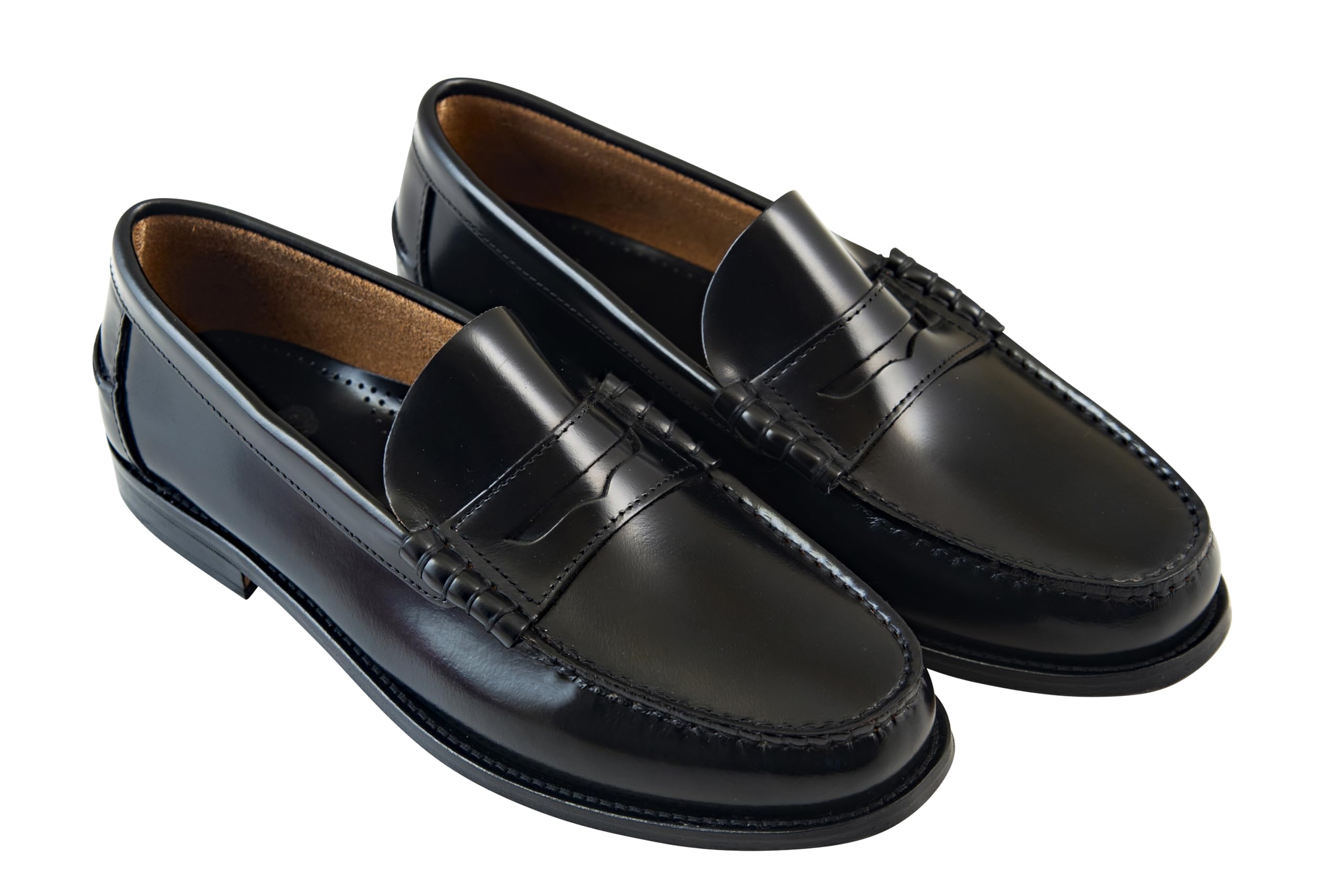 Del Rosario Herren Penny Loafer – Handgefertigt in Portugal – Blake-Machart, Echtleder, durchgenähte Ledersohle, LWG-Zertifiziert