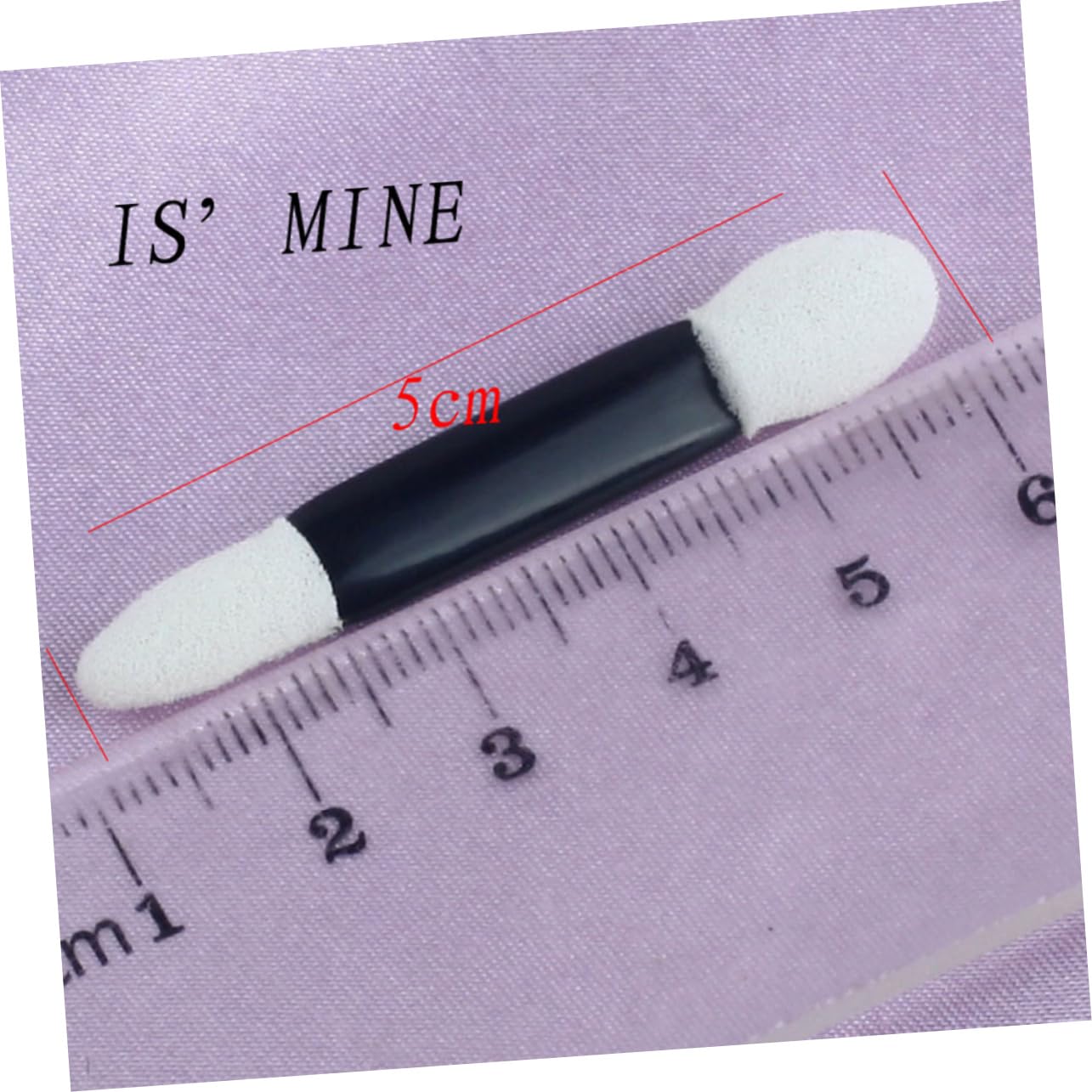 FRCOLOR Eyeshadow Brush Kit 50pcs Makeup Eyeshadow Brush Set Double-ended Applicators for Women White