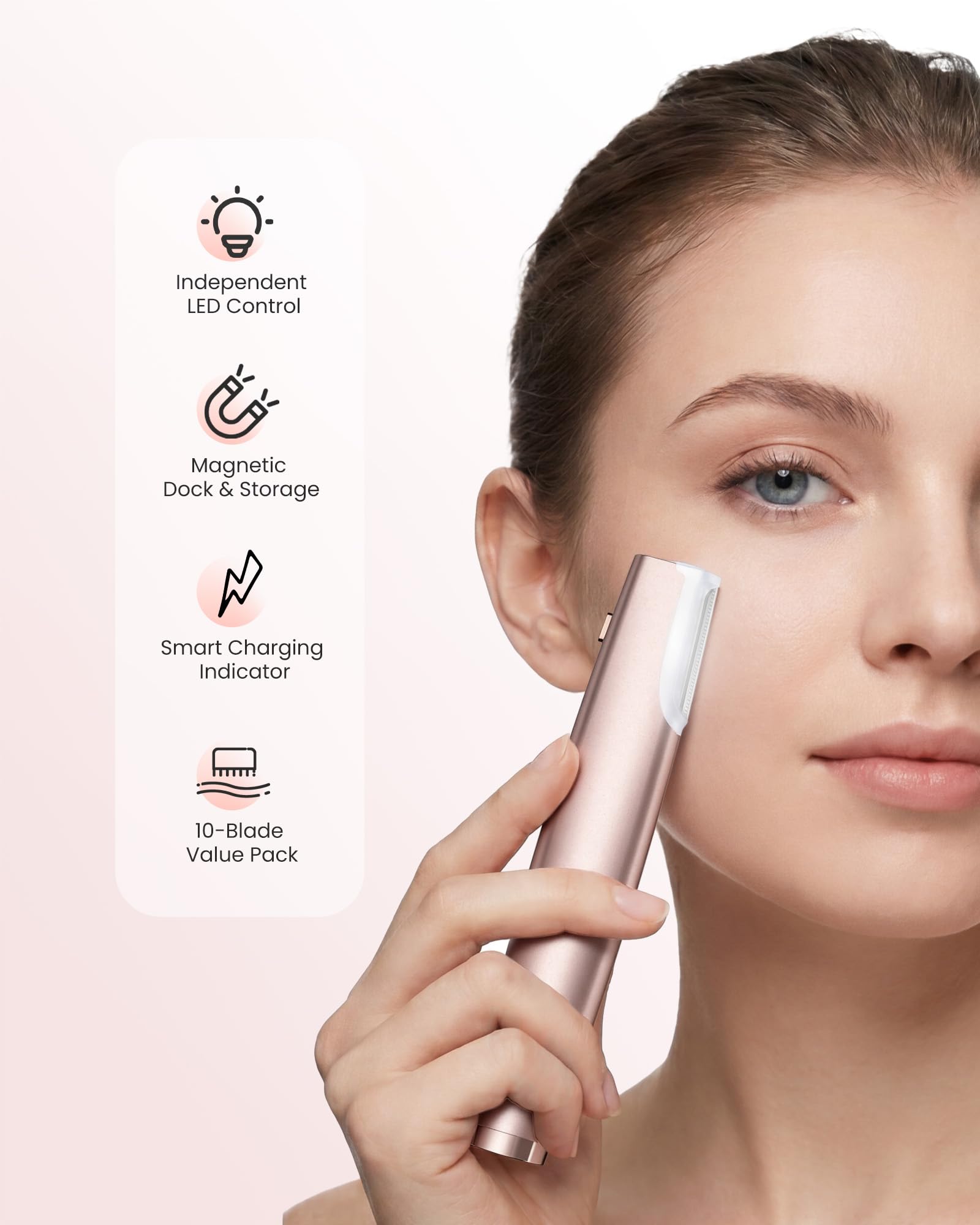 Amazon.com: Sonic Dermaplane Razor for Women Face, LED