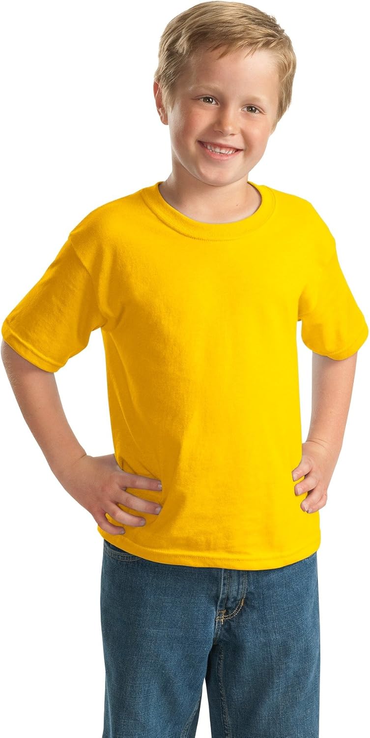 Gildan Ultra Cotton Youth 6 oz. T-Shirt, Small, DAISY - Image 3