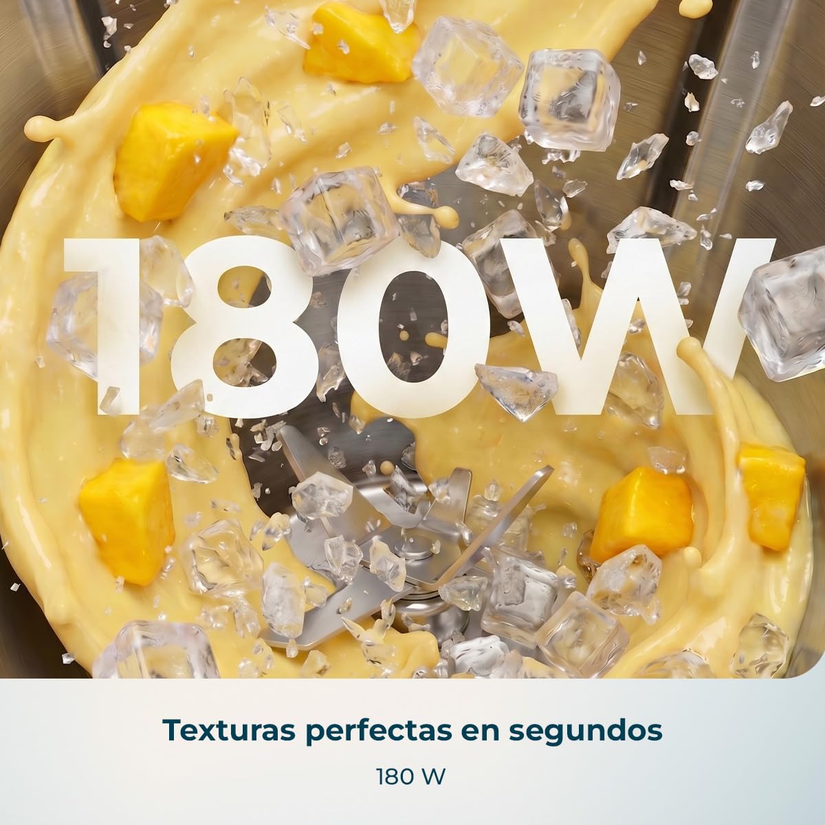 Cecotec Batidora de Vaso Portátil con 11,1V Power Titanium Shake2Go Lagoon Steel. 180W, Vaso Metal 600ml Libre BPA, 3 Programas Automáticos, Carga USB-C, Bebidas Frías por Más Tiempo
